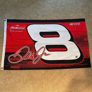Wincraft Racing Dale Earnhardst Jr Budweiser #8 NASCAR Double-Sided Banner Flag